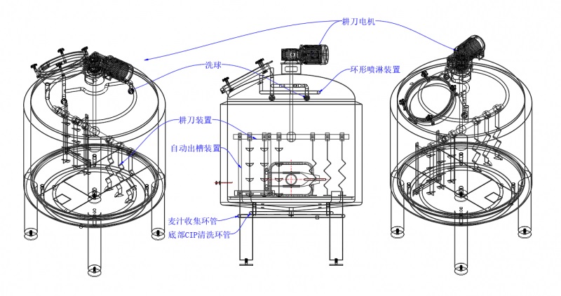 山東黄瓜视频在线观看糖化設（shè）備內部結構